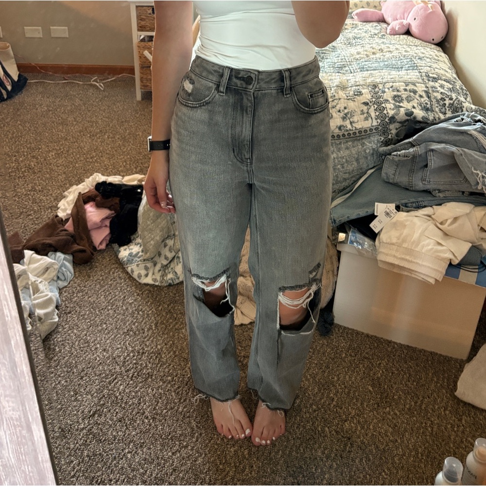 Pacsun 90s boyfriend Size 25 Grey Women's Distressed Jeans